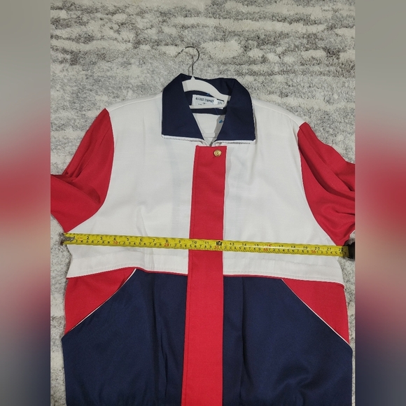 Alfred Dunner Red, White, and Blue Colorblock Jacket - Picture 8 of 10